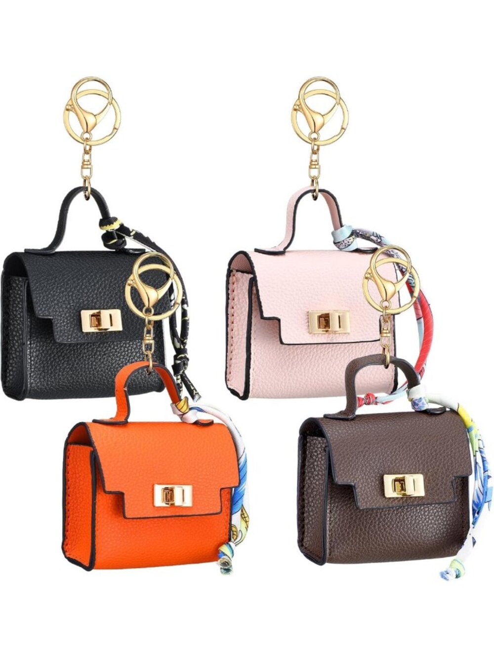 Cute Mini Backpack Keychain Coin Purse - PU Leather Makeup Bag & Change Pouch